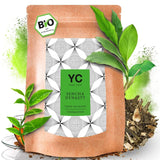 YC Yang Chai Sencha Green Tea BIO 250G - Japonský sypaný čaj s příchutí bergamotu - Originální japonský zelený čaj "Sencha Dynasty" z kontrolovaného ekologického pěstování