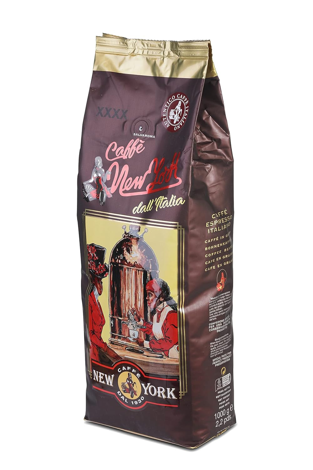 Caffè New York - XXXX - Celozrnná káva - 1000g