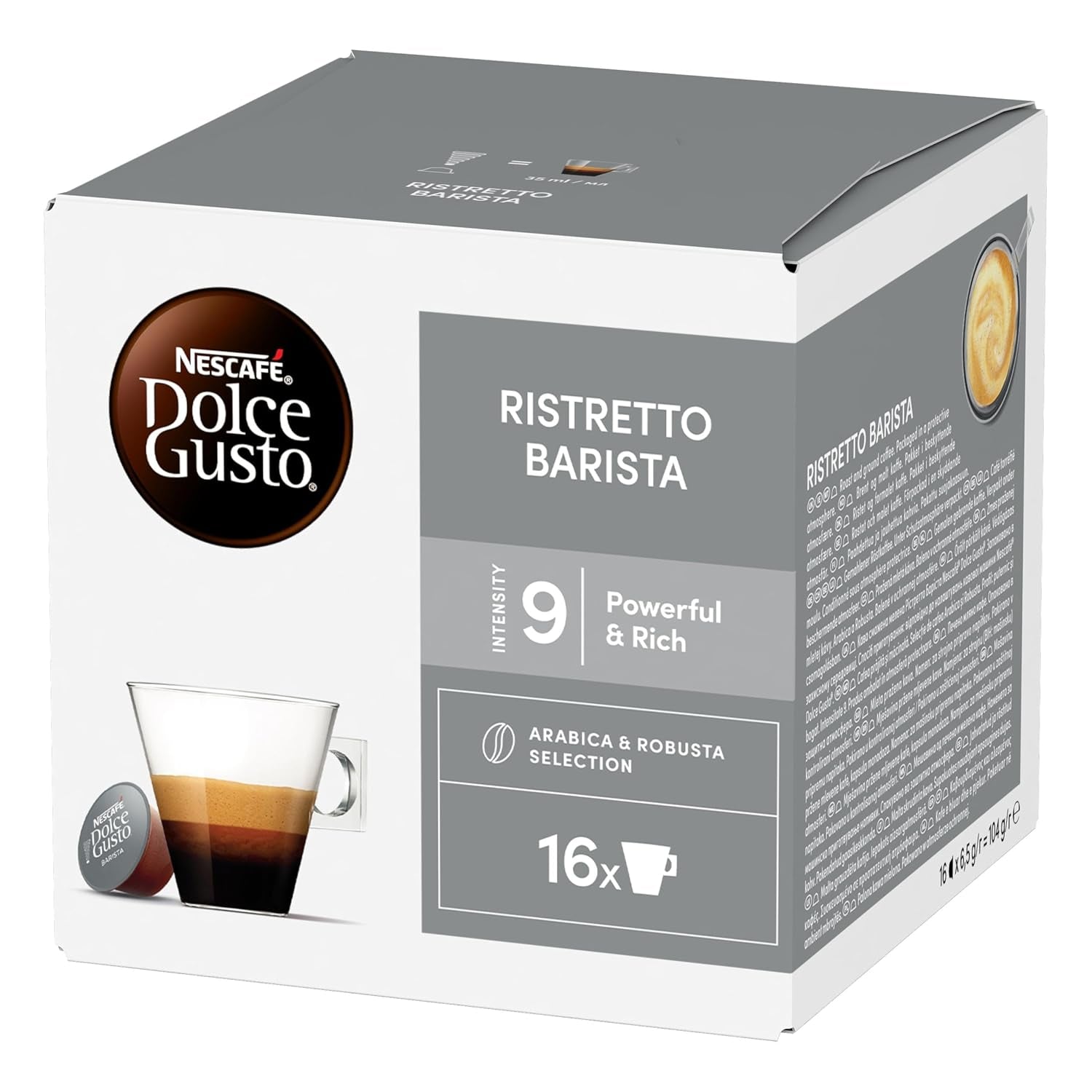 NESCAFÉ DOLCE GUSTO Ristretto Barista Kaffeekapseln 3er Pack (3 x 16 kapslí)