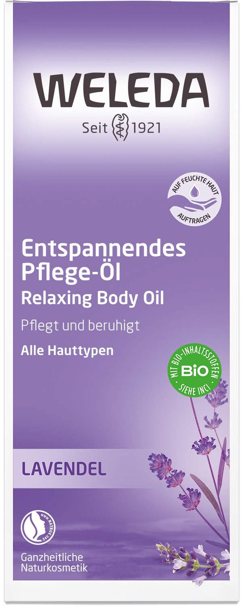 WELEDA Bio levandulový tělový olej, 100 ml Kosmetika a kosmetika Naty Shop