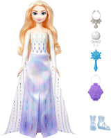 Mattel Disney The Ice Queen Elsa Fashion Set, Spin & Reveal s 11 překvapeními, včetně 5 doplňků, 5 samolepek a scénky, inspirované Disneyho filmem, HTG25 Naty Shop Dolls