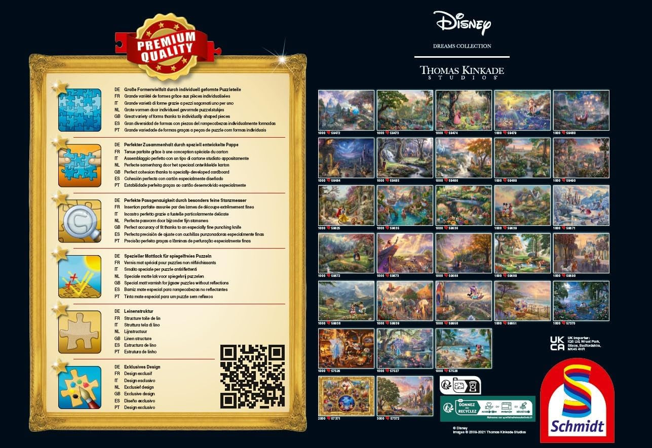 Schmidt Spiele 57397 Thomas Kinkade, Disney, Mickey a Minnie v Mexiku, skládačka 6000 dílků Puzzle Naty Shop