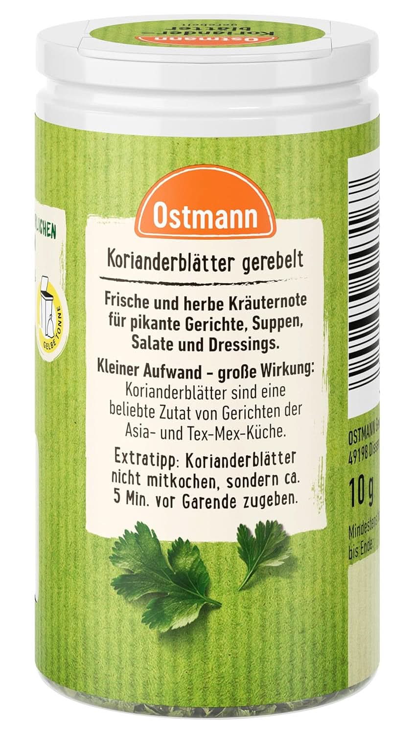 Ostmann - listy koriandru, 10 gramů Condimente Naty Shop
