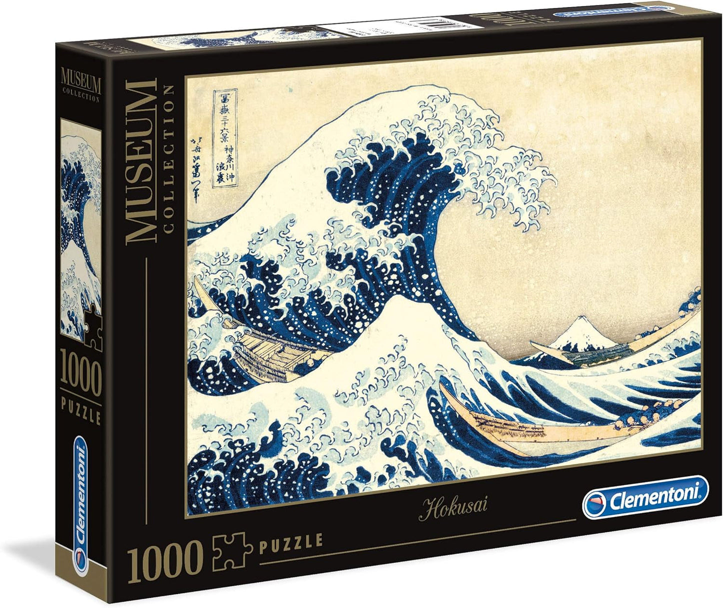 Clementoni 39378 Hokusai - The Great Wave - 1000dílné puzzle, muzejní sbírka, dovednostní hra pro celou rodinu, barevná natahovací hra, puzzle pro dospělé 14+ Puzzle Naty Shop Výchozí název