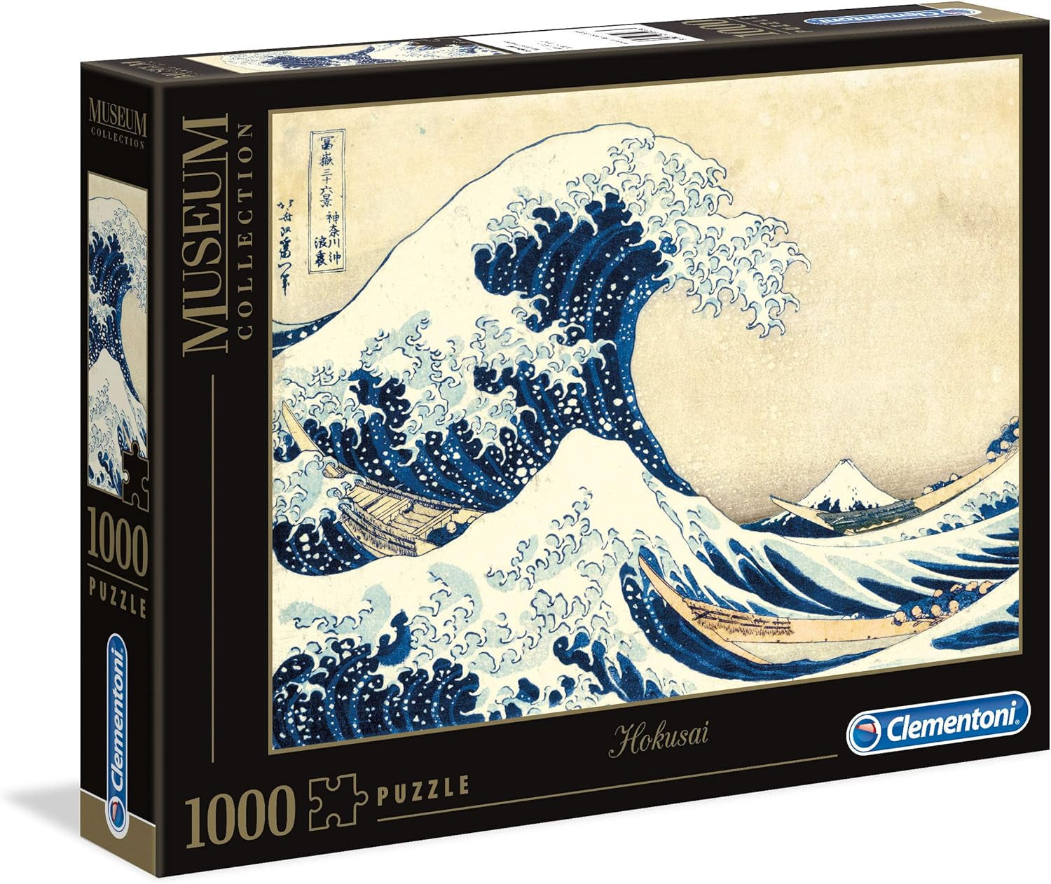 Clementoni 39378 Hokusai - The Great Wave - 1000dílné puzzle, muzejní sbírka, dovednostní hra pro celou rodinu, barevná natahovací hra, puzzle pro dospělé 14+ Puzzle Naty Shop Výchozí název