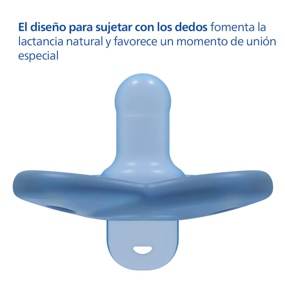 Philips AVENT Soothie - dudlík bez BPA pro děti ve věku 0-6 měsíců, modrá/světle modrá (model SCF099/21)