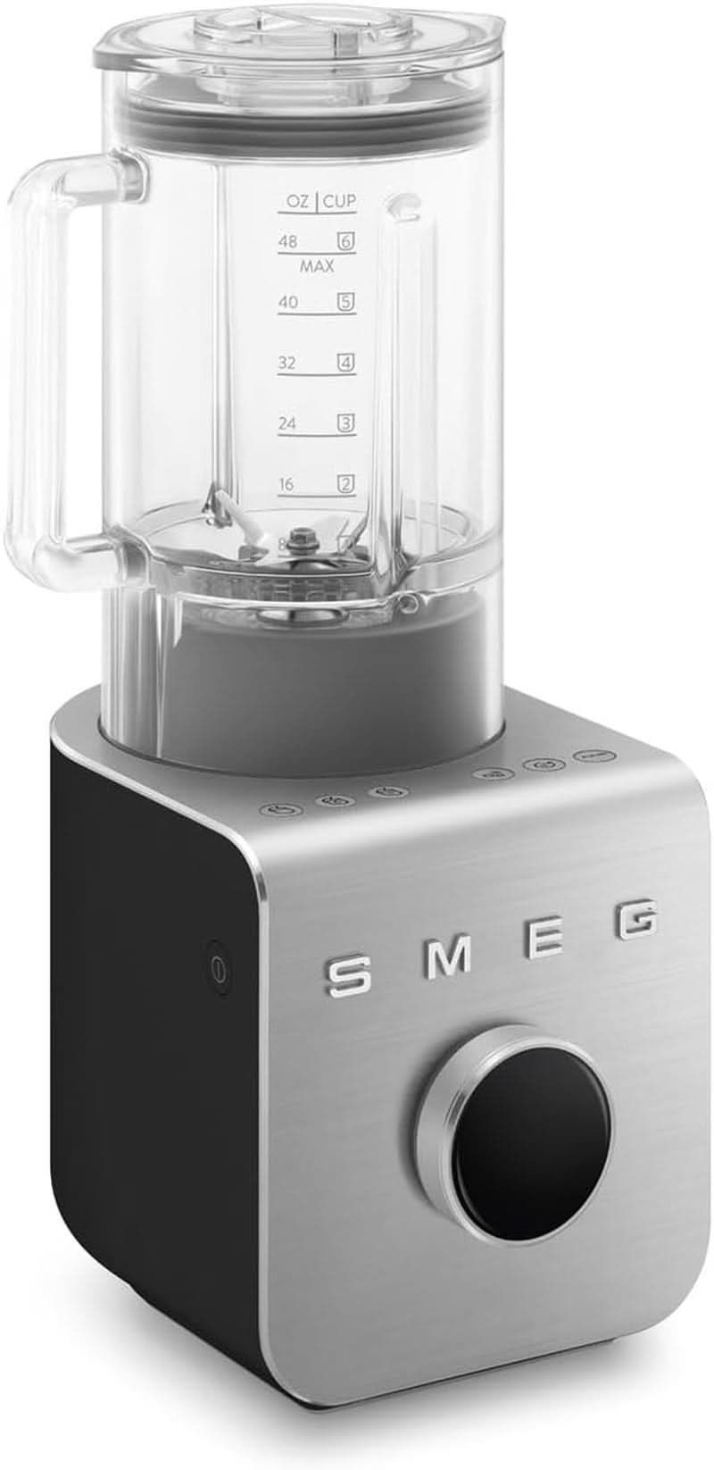 SMEG, Hochleistungsmixer BLC01BLMEU, 5 přednastavených programů, 9 manuálních rychlostí, Pause & Pulse-Funktion, Kunststoffgehäuse, Rutschfeste Basis, 1400 W, Schwarz Kitchen Naty Shop