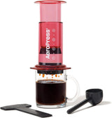 Originální kávovar a espresso AeroPress, přenosný baristický kávovar s komorou, plunžrem a filtry, kávovar Rapid a espresso