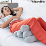 Innovagoods® 5modulový multifunkční ergonomický trubkový polštář, skládací, pevný a odolný, sametový design, materiál bavlna/PP, ideální pro kancelář, domácnost, práci na dálku, v autě. Standardní polštáře Naty Shop