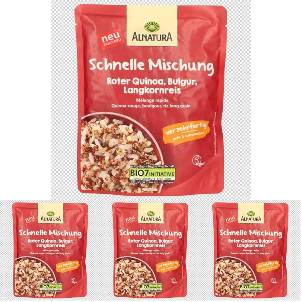 Rychlá směs červená quinoa, bulgur, dlouhozrnná rýže, 250 g