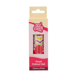 Funcakes Cherry Pink Gelové potravinářské barvivo: Vysoce koncentrované potravinářské barvivo na těsto, krém, fondán, marcipán, pečivo, snadné dávkování, jednotlivé kapky pro vytvoření zářivých barev, Halal, 30 g
