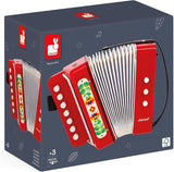 Janod - Akordeon Gioia - Hudební nástroj pro děti - Hraní rolí a raná hudební výchova - S popruhem - Od 3 let, J07654 Jucarii Bebe Naty Shop