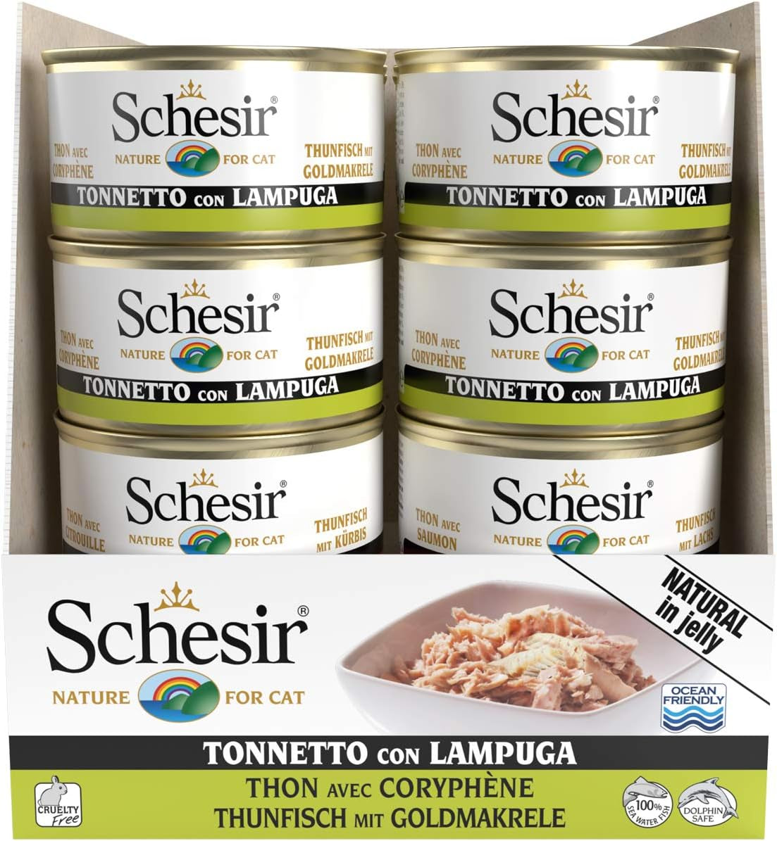 Cat Jelly Thunfisch mit Goldmakrele, Katzenfutter nass in Gelee, 24 dávek x 85 g