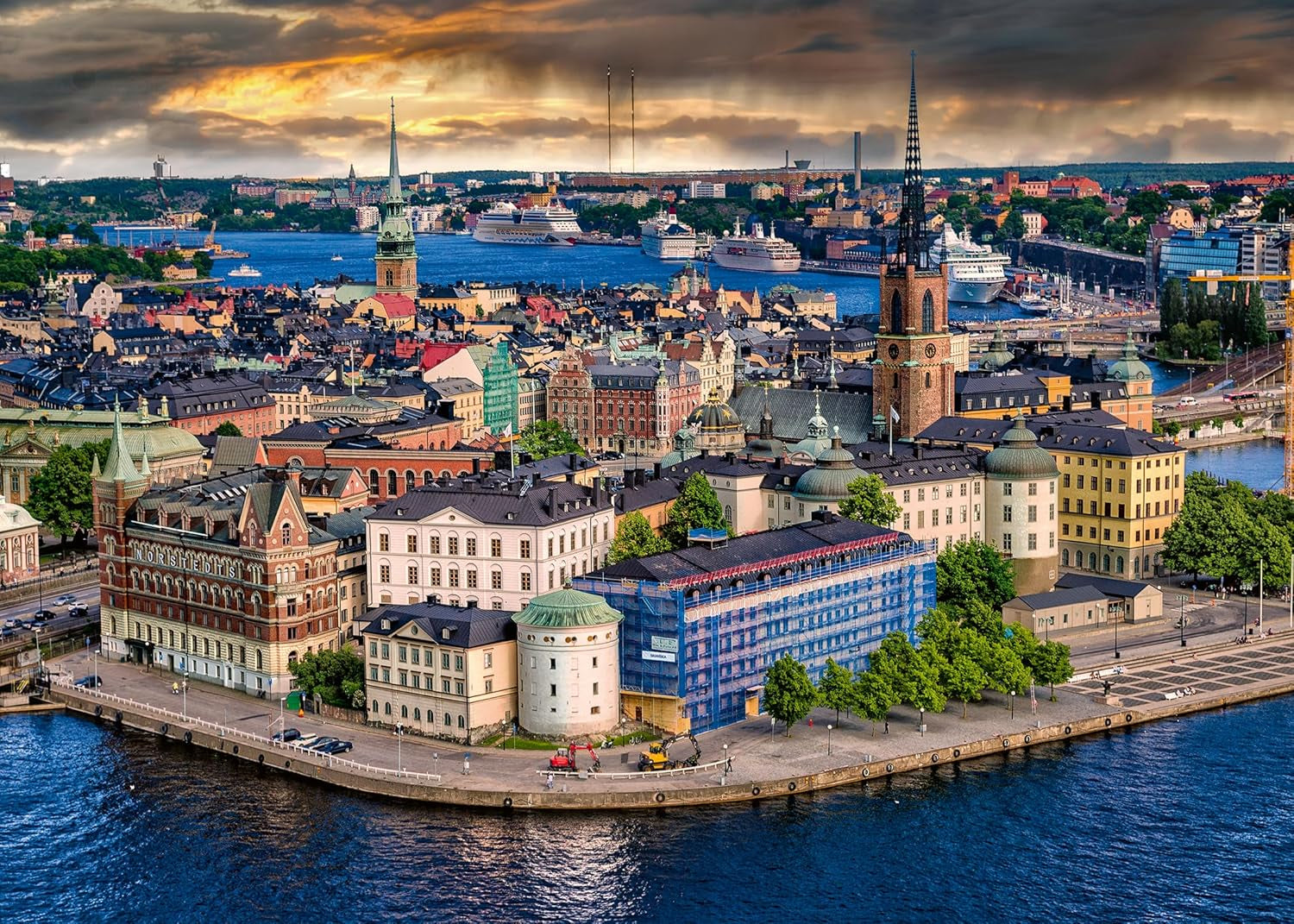 Ravensburger Puzzle Scandinavian Places 12000114 - Stockholm, Švédsko - 1000dílné puzzle pro dospělé a děti starší 14 let Puzzle Naty Shop Nový design