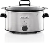 Pomalý hrnec Crockpot,| 3,5 litru (3-4 osoby), nádoba na opékání masa a zeleniny, nerezová ocel Pomalý hrnec Naty Shop Výchozí název