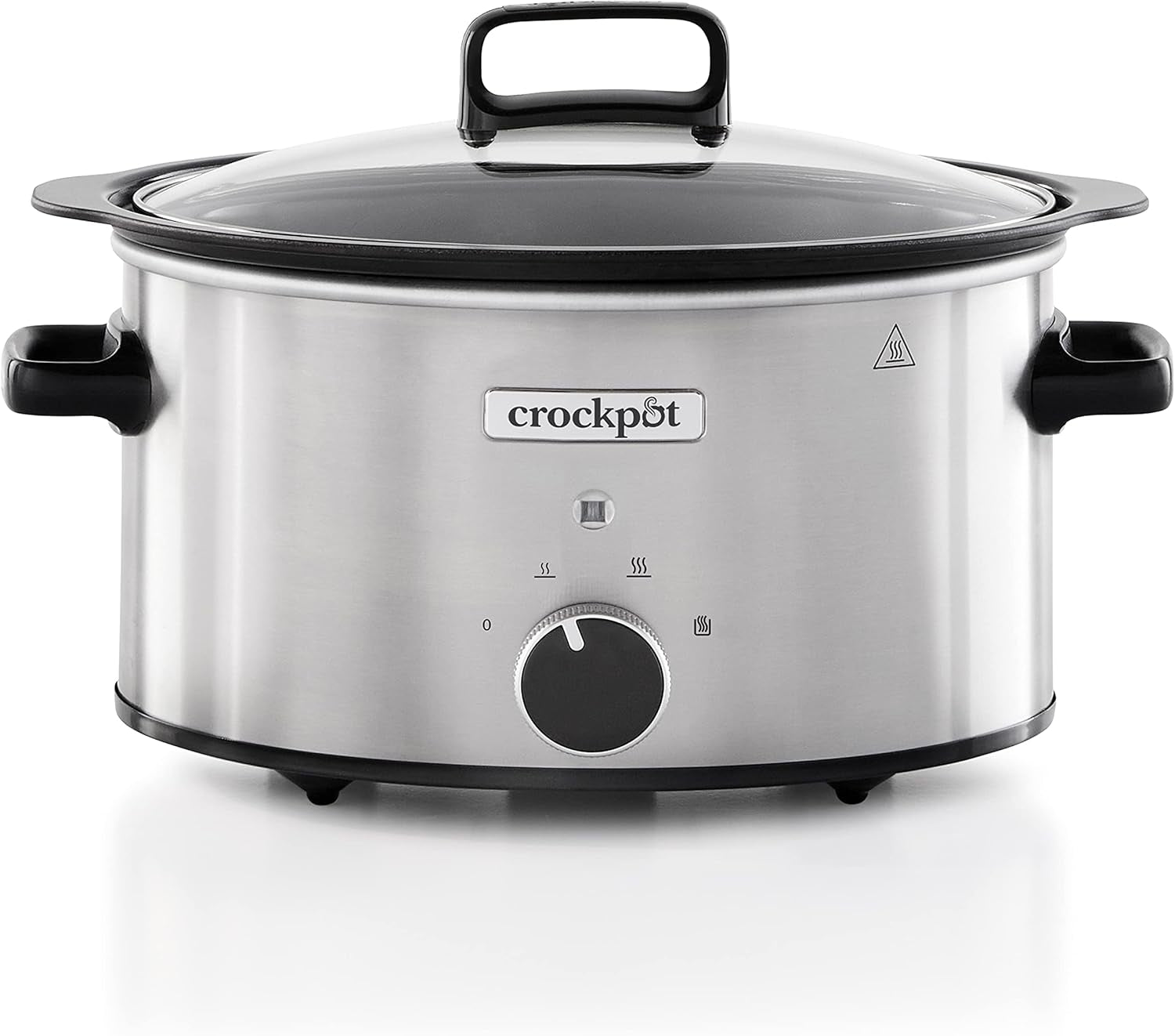Pomalý hrnec Crockpot,| 3,5 litru (3-4 osoby), nádoba na opékání masa a zeleniny, nerezová ocel Pomalý hrnec Naty Shop Výchozí název