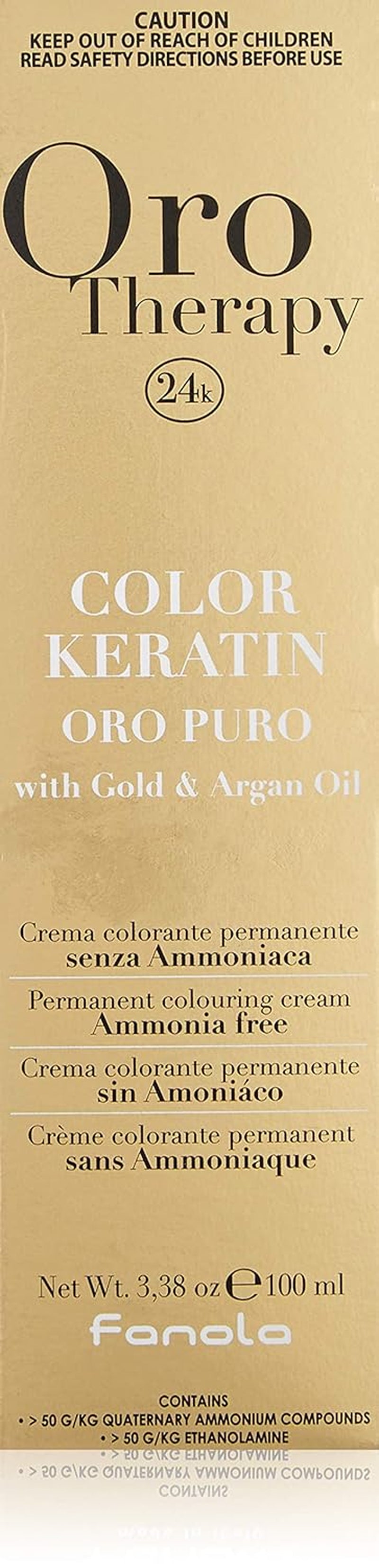 Fanola Oro Therapy Color Keratin 5.0 100ml Barva na vlasy Naty Shop 5 Světle hnědá
