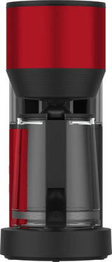 Digitální espresso kávovar s filtrem GRUNDIG KM8440, červený, 1000 W, 1,25 litru