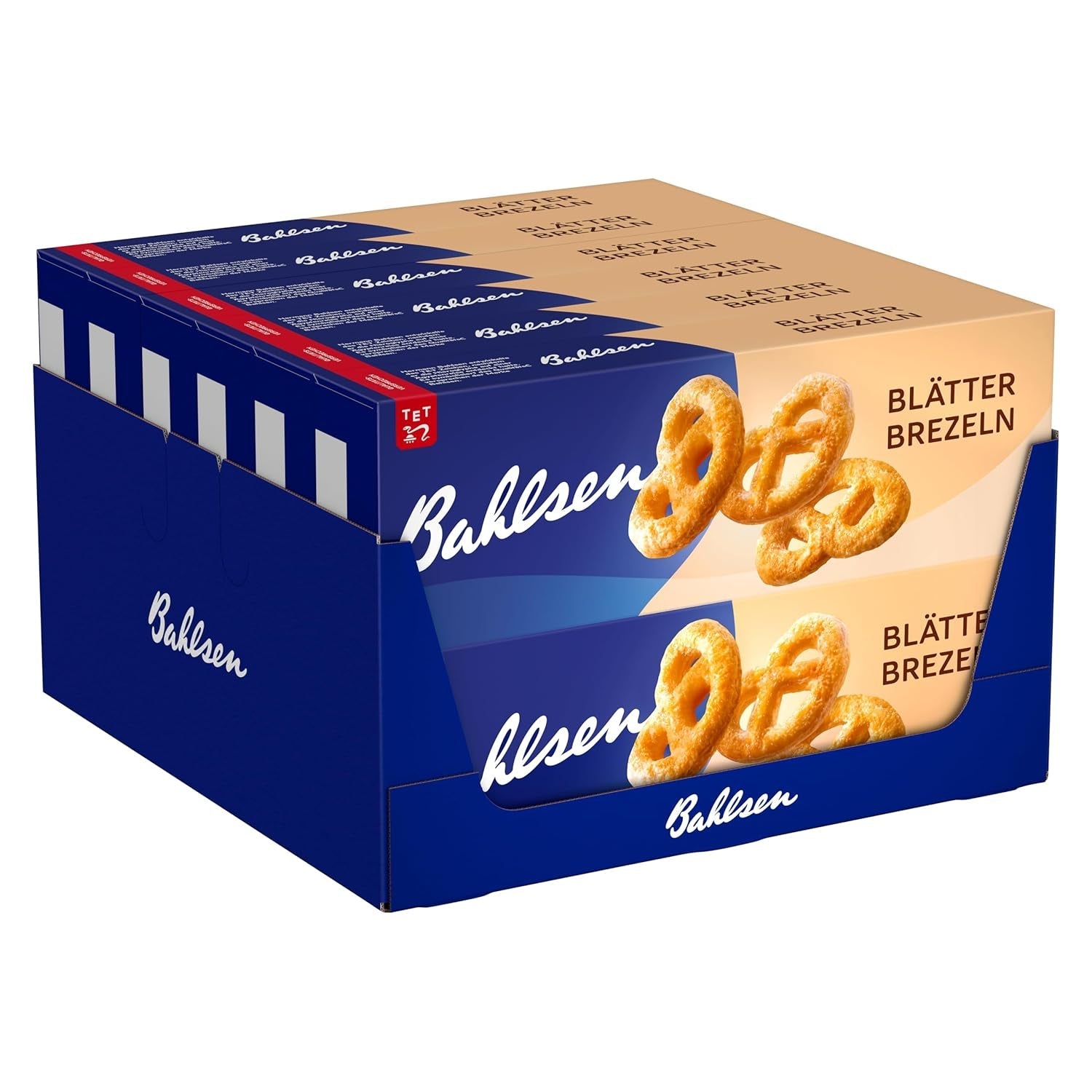 Bahlsen listové těsto - 12 ks - karamelizované listové těsto ve tvaru preclíku (12 x 100 g)