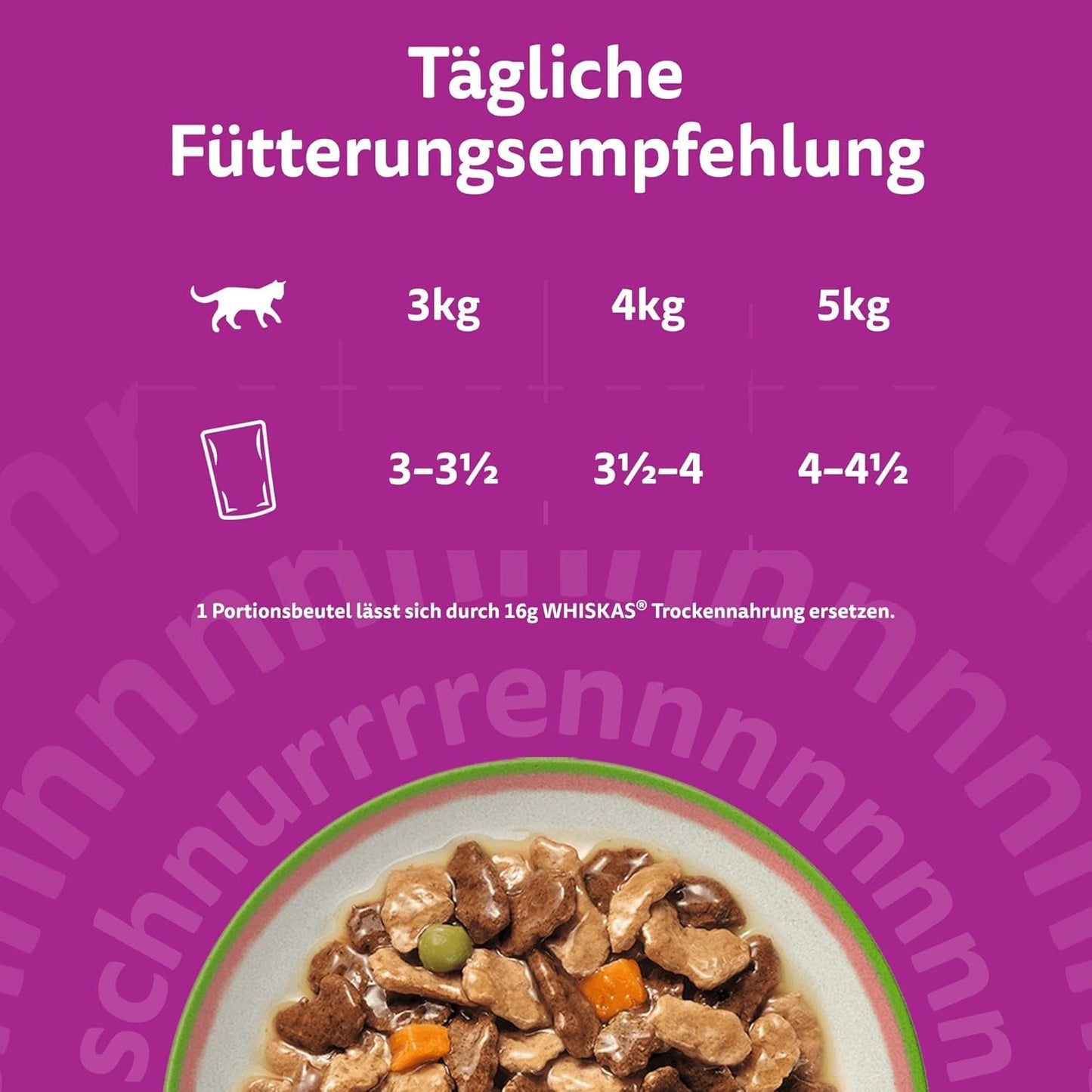 CHUTNÁ MIX WHISKAS Nassfutter v omáčce für Katzen 40 x 85 g Chef's Choice