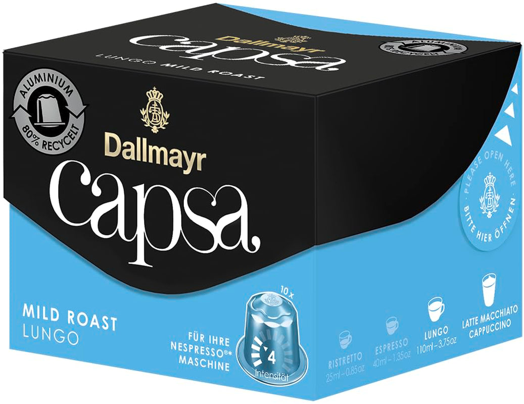 Capsa Lungo jemná pečená 10 kapsel