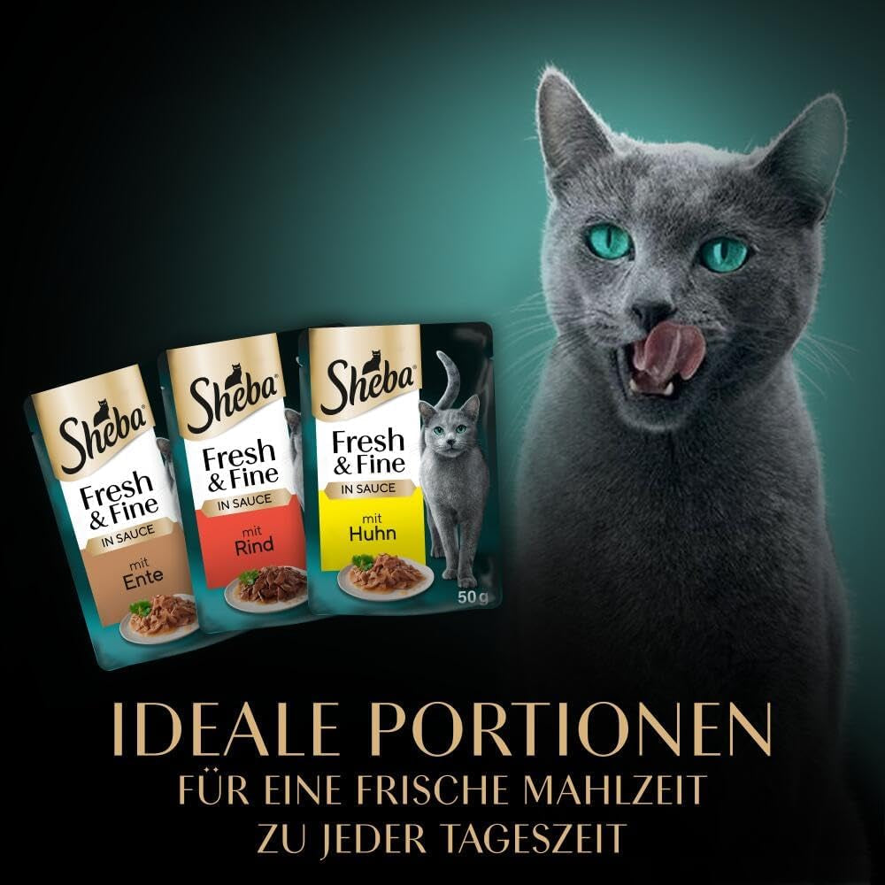 Sheba CATCARE sáček Wet Fresh & FINE (maso) kousky IN Omáčka pro dospělé 50G Multipack Standard
