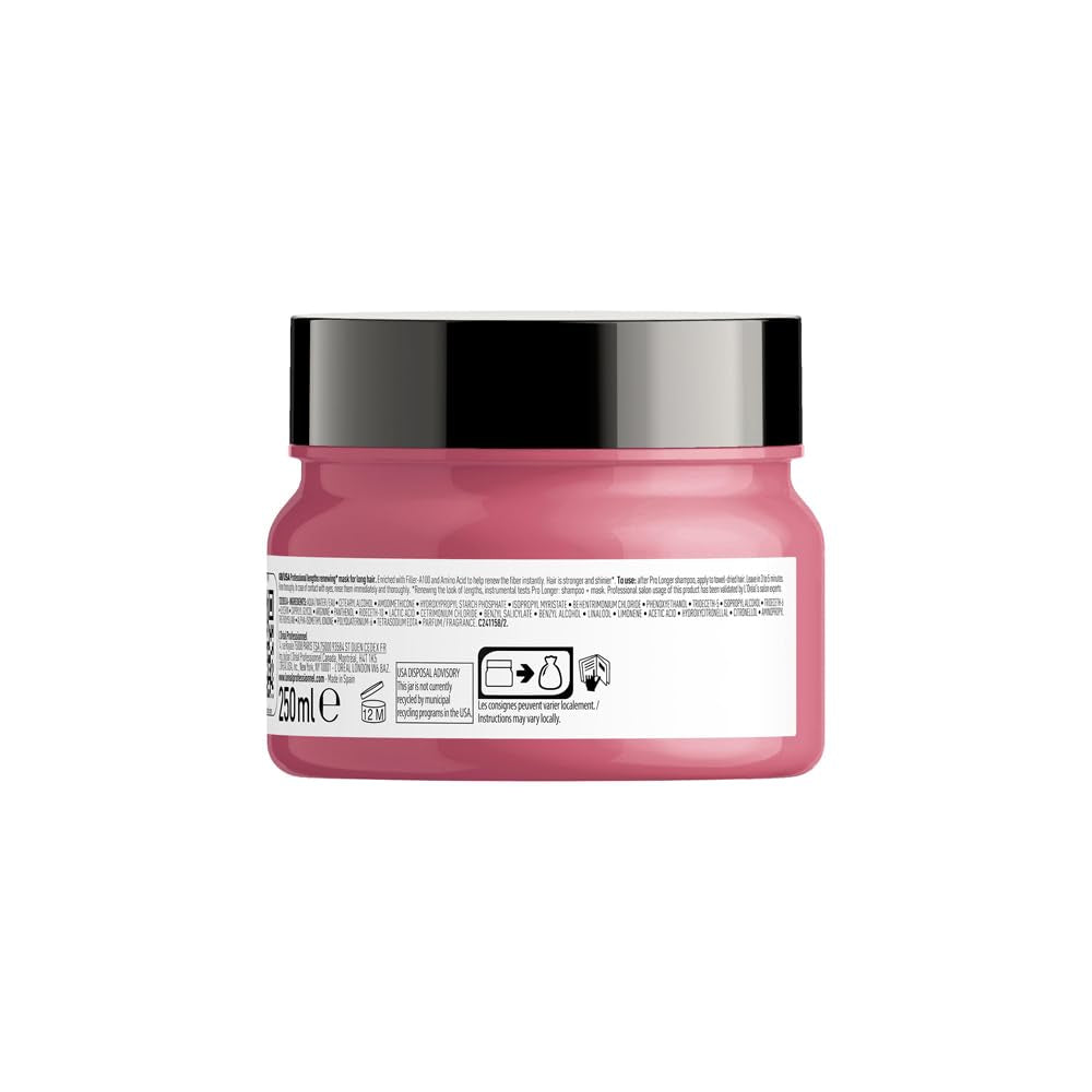 L'Oréal Professionnel Posilující maska na vlasy pro dlouhé a tenké vlasy s plnivem A-100 a aminokyselinami, Series Expert, Pro Longer Mask Hair Mask Naty Shop