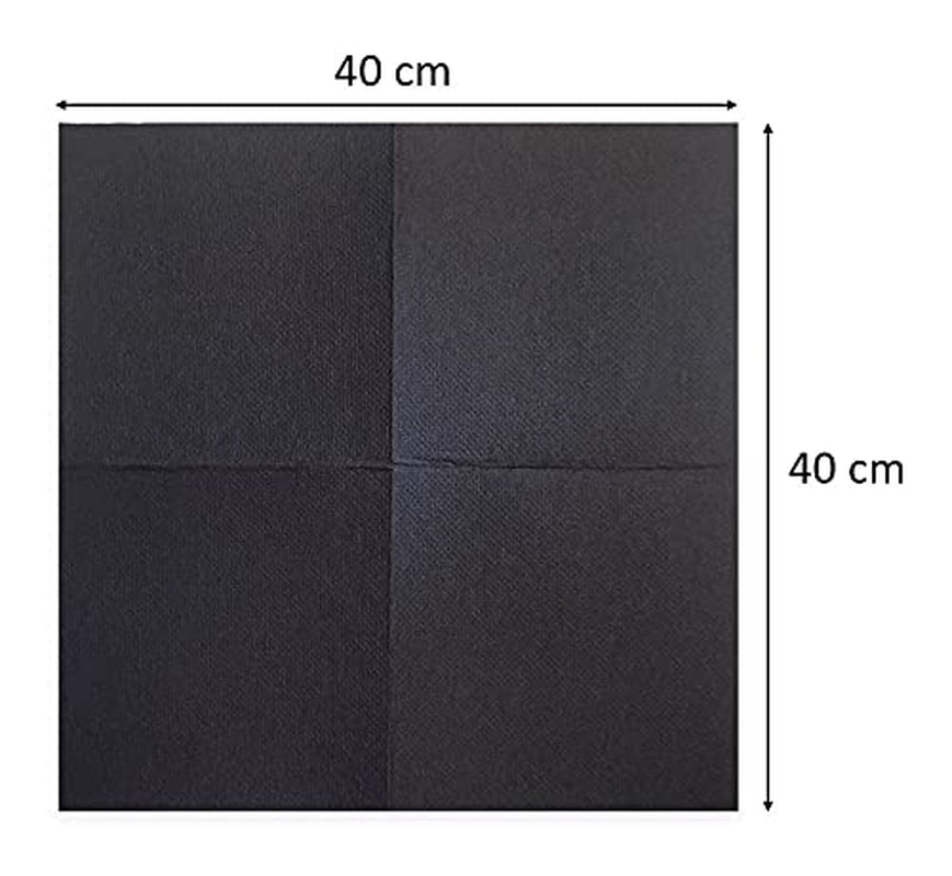 Santa Claus saténové ubrousky 40 X 40 2vrstvé 1/4 skládání 50 ubrousků Punta-Punta Black