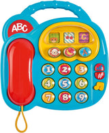 Simba 104010016 - Barevný telefon ABC, Hračka pro miminko, otočný displej s obrázky, písnička, telefon na hraní, telefon na učení, s různými zvuky, 20 cm, motorické dovednosti, pro batolata, od 6 měsíců Hračky pro miminka Naty Shop