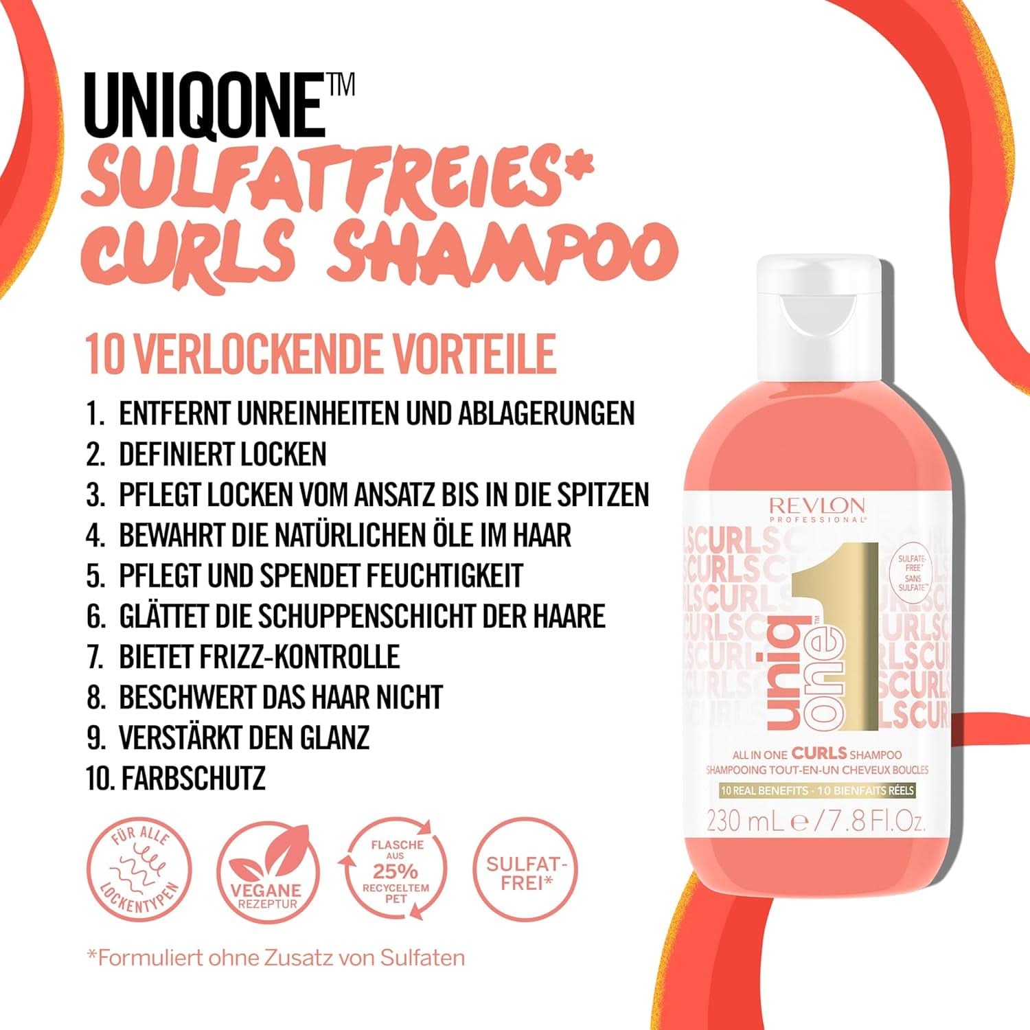 Revlon Professional UniqOne™ ošetření kudrlinek vše v jednom 230 ml Naty Shop sprcha a vana