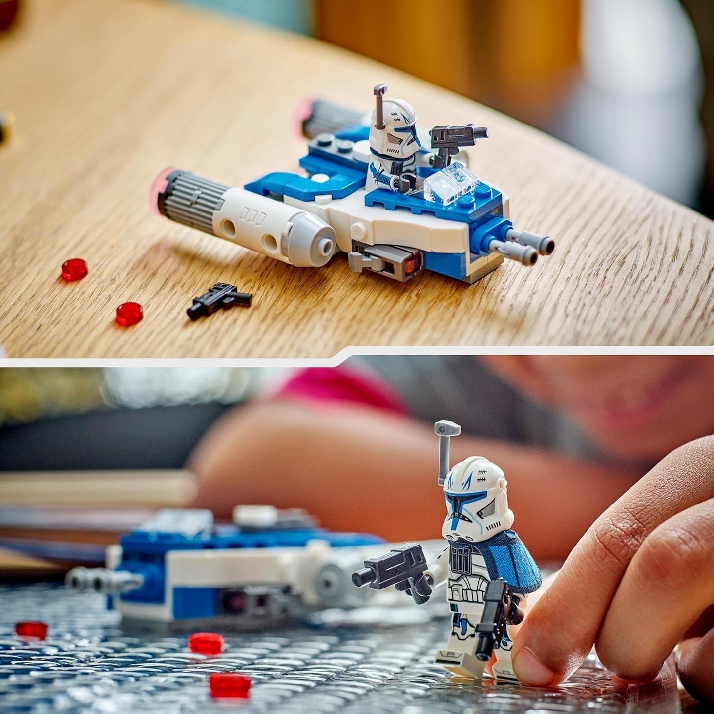 LEGO Star Wars Kapitán Rex Y-Wing kostky na stavbu kostek sběratelské hvězdné lodi Nápad na dárek pro chlapce a dívky od 6 let 75391 Stavebnice Besuche den LEGO-Store