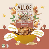 ALLOS Amaranth Crunchy Nobleuss | Bio müsli Nut Oats Cereal pro malý Cereal Naty Shop