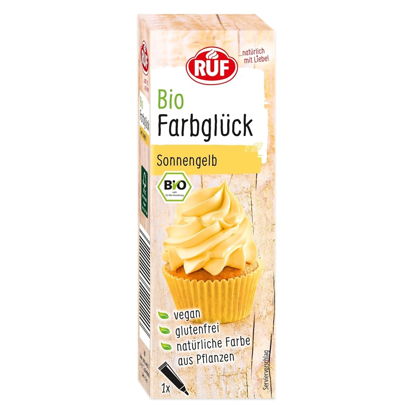 RUF bio potravinářské barvivo cukrová vata růžová s agávovým sirupem na barvení polevy a zdobení dortů, bezlepkové a veganské, 1 x 25g