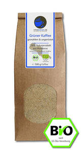 Zelený kaffee bio gemahlen - Honduras (Rohkaffee gemahlen 500 g)