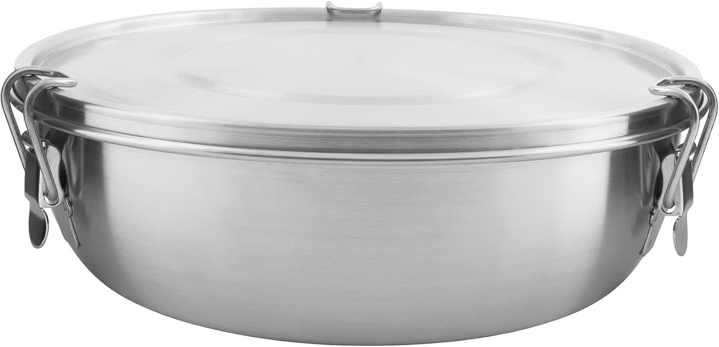 Tatonka Food Bowl - Nerezová nádoba / miska na potraviny - S víkem, upevňovacími sponami a měřítkem objemu - Objem 0,5L / 0,75L / 1L Úložné boxy na potraviny Naty Shop