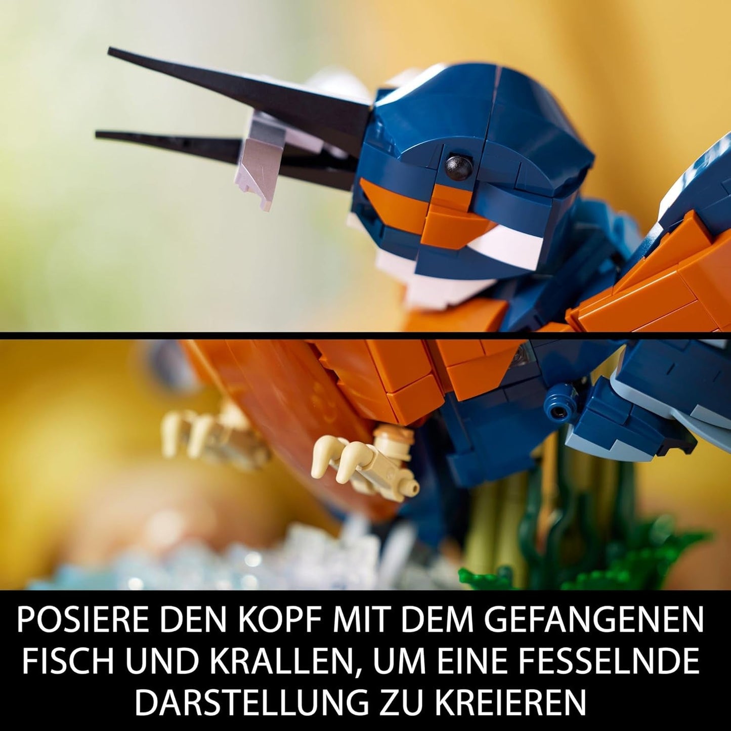 LEGO Icons Stavebnice modelu ledňáčka pro dospělé, figurka ptáka do obývacího pokoje nebo kanceláře, dekorace pro domácnost a kancelář, dárek pro milovníky ptactva a ornitology, ženy a muže 10331 stavebnic Besuche den LEGO-Store