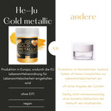 He-Ju Metallic Gold tekuté potravinářské barvivo 25 ml, jedlé třpytky na nápoje a jídlo (kovové zlato, 25 ml)