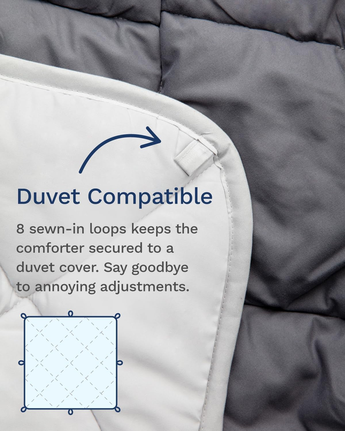 All Seasons Twin/Twin XL péřová oboustranná alternativní přikrývka – prodyšná, extra dlouhá, vysoce kvalitní, měkké mikrovlákno – šedá vložka přikrývky Přikrývky a přikrývky Naty Shop