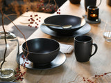 Creatable, 23146, SOFT TOUCH BLACK Series, 20dílná sada nádobí, Porcelánová kombinovaná služba, Vhodné do myčky a mikrovlnné trouby, Vyrobeno v Portugalsku
