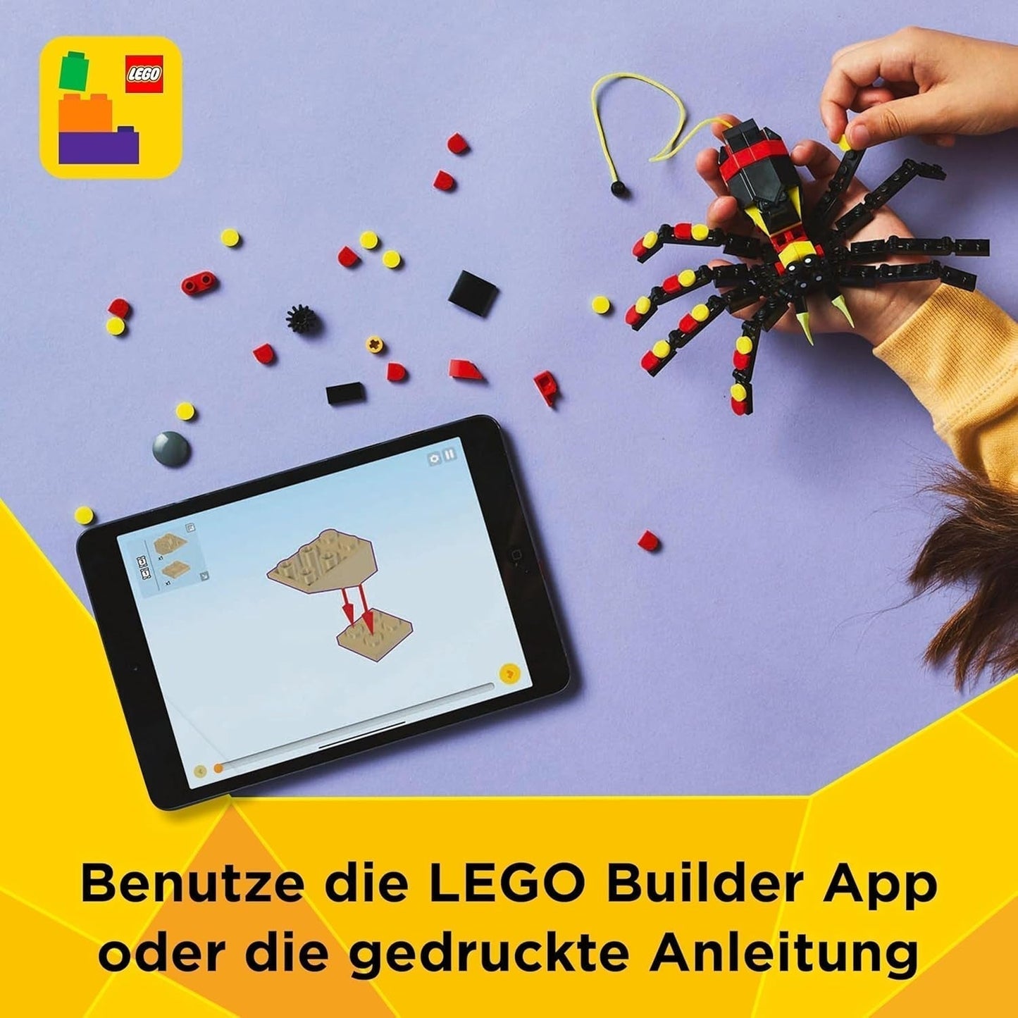 LEGO Creator 3V1 Divoká zvířata: Pavouk s překvapením - hračka k přestavbě na figurku škorpióna nebo hada - stavebnice se 3 modely - dárek pro chlapce a dívky od 7 let 31159 Stavebnice Besuche den LEGO-Store