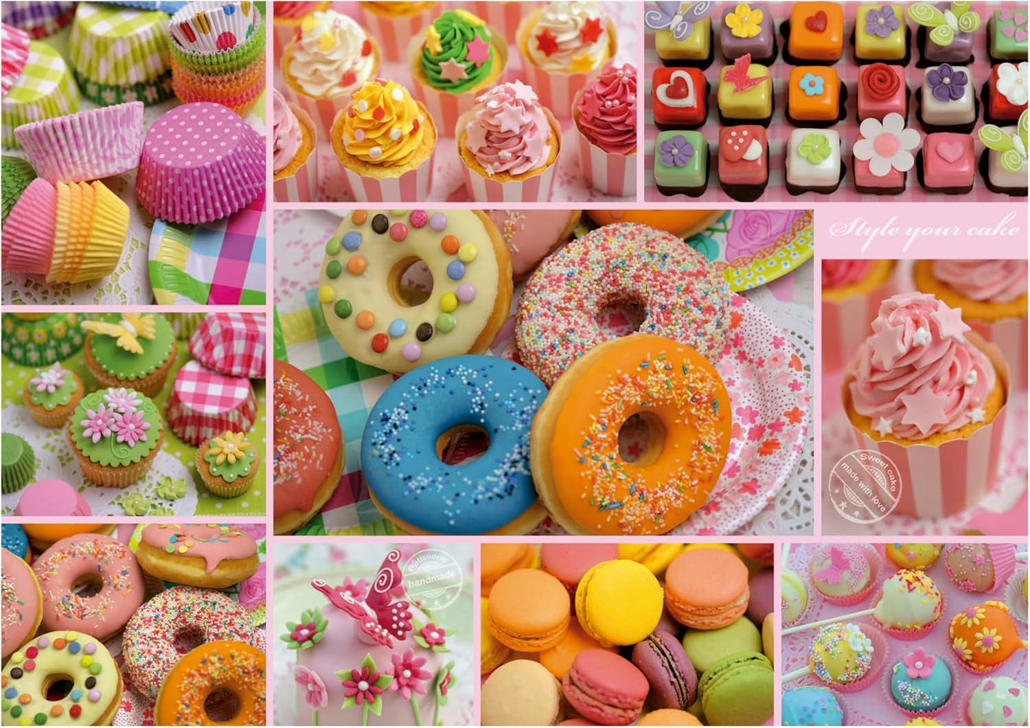 Educa - Puzzle 500 dílků pro dospělé | Candy koláž. Rozměry: 48 X 34 cm. Obsahuje lepidlo na puzzle Fixpuzzle. Už 11 let (19904) Puzzle Naty Shop
