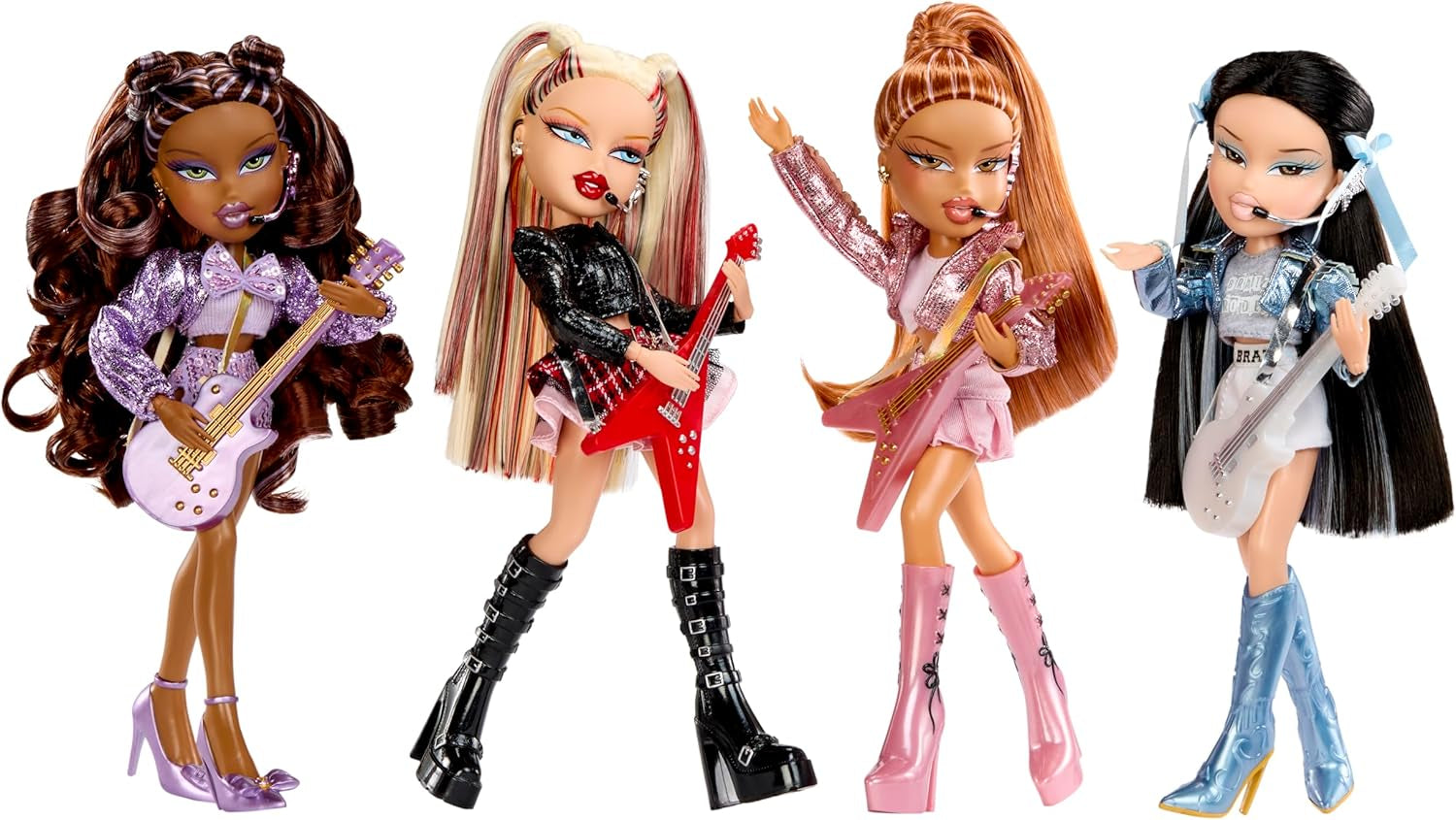 BRATZ Pop Starz Yasmin – Módní panenka se sběratelským kouzlem, oblečením a hudebními doplňky