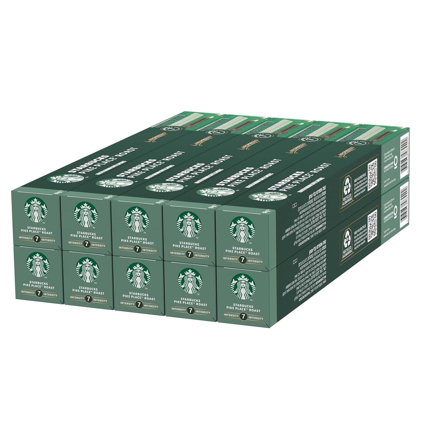 STARBUCKS Pike Place Roast od Nespresso, Mittlere Röstung, Kaffeekapseln 10 x 10 (100 Kapseln)