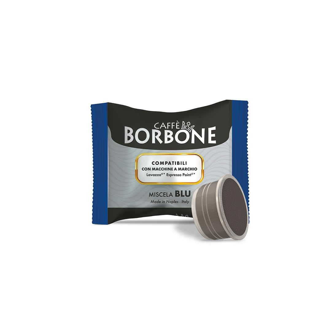 Caffè Borbone Blue Kaffeemischung - 100 Kapseln - Kompatibilní s Kaffeemaschinen der Marke Lavazza®* Espresso Point®*