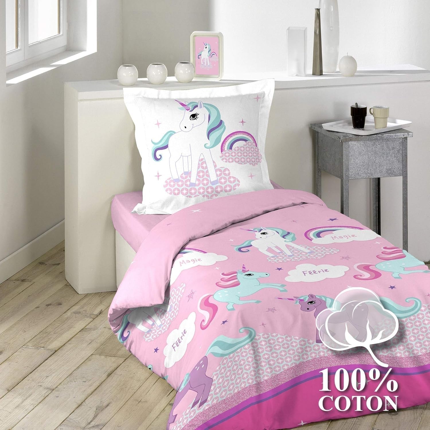 Povlečení Jednorožec s povlakem na polštář, bavlna Povlečení - dětské Naty Shop