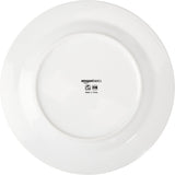 Amazon Basics Coffee Black Rim 16dílná sada nádobí pro 4
