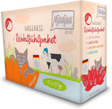 MjAMjAM - prémiové mokré krmivo pro kočky - wellness balíček hovězí maso, balení 12 ks (12 x 125 g), bez obilovin s extra masem