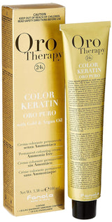 Fanola Oro Therapy Color Keratin 5.0 100ml Barva na vlasy Naty Shop 7.4 Středně blond měděná