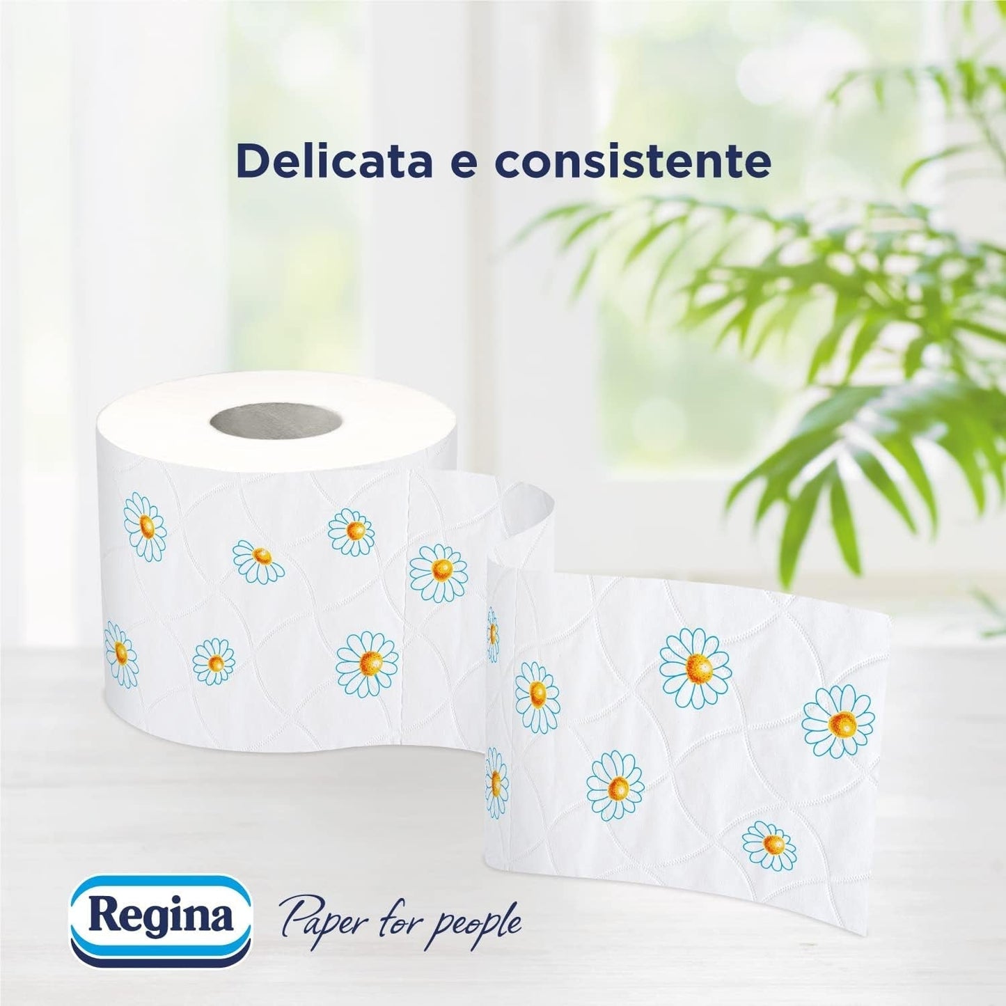 Regina Cartacamomilla – 8 rolí toaletního papíru, 300 načechraných listů, 3 vrstvy, měkký a pevný, obal z recyklovatelného papíru