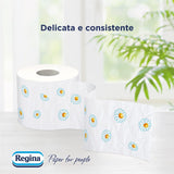 Regina Cartacamomilla – 8 rolí toaletního papíru, 300 načechraných listů, 3 vrstvy, měkký a pevný, obal z recyklovatelného papíru